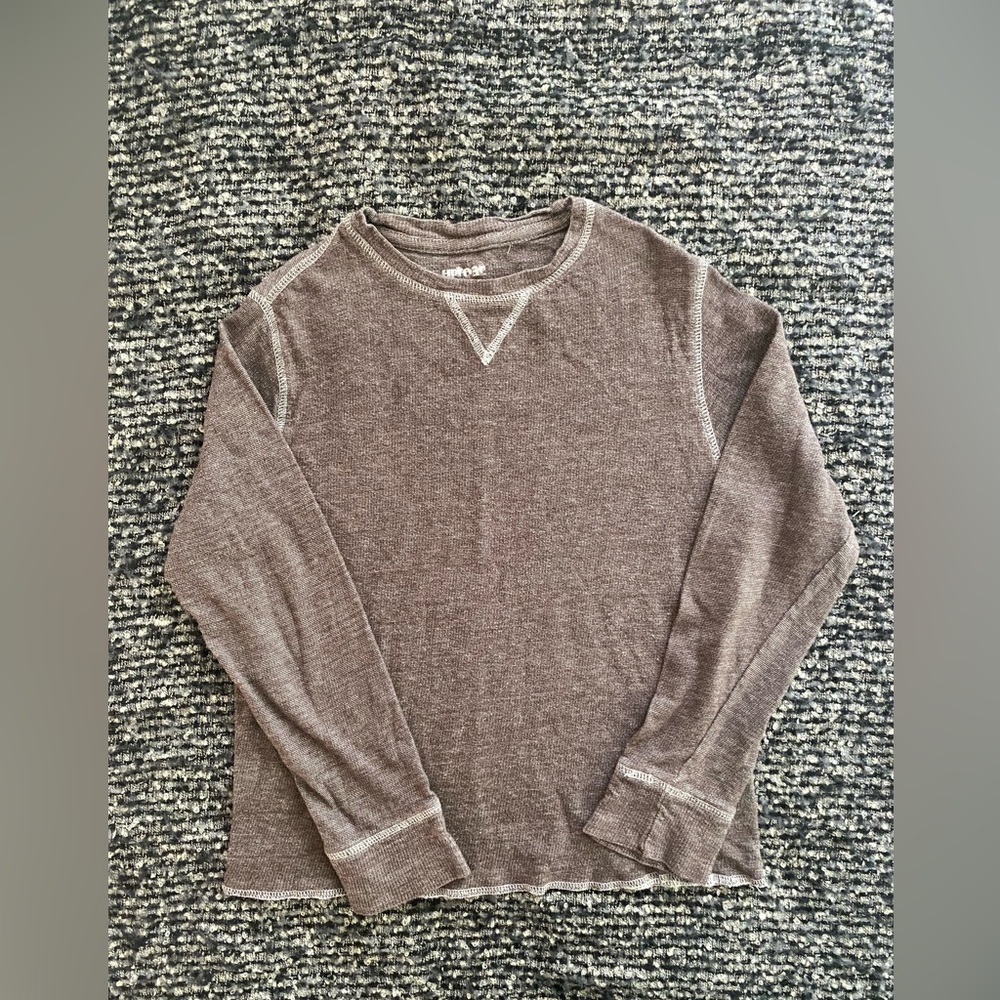 Brown long sleeve tee